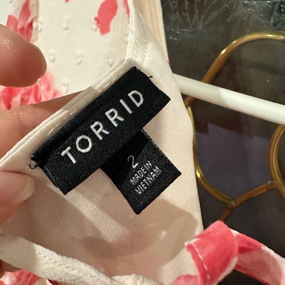TORRID Floral Pink Dress - Picture 6 of 6